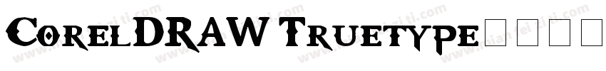 CorelDRAW Truetype字休下载字体转换